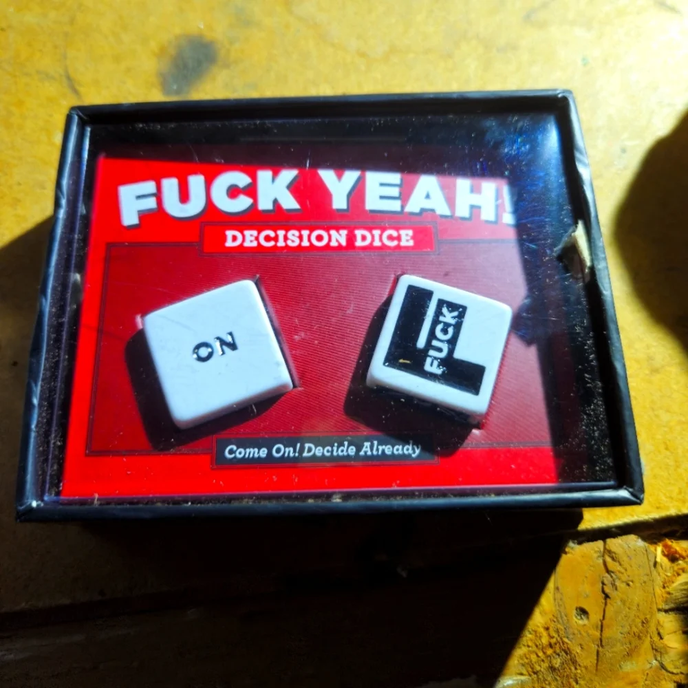 White and Black Decision Dice NWTIB - Picture 1 of 3